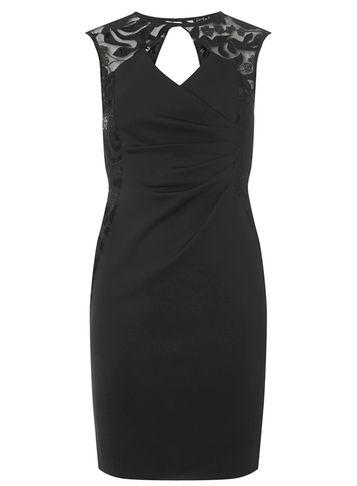 Dorothy Perkins *scarlett B Black Frankie Sequin Bodycon Dress