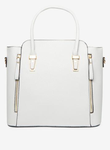 Dorothy Perkins Medium Grey Hardware Tote Bag