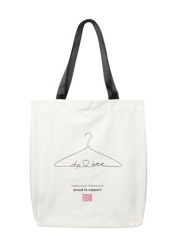 Dorothy Perkins White Breast Cancer Care Canvas Bag