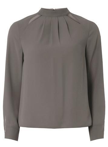 Dorothy Perkins Petite Charcoal Emily Top