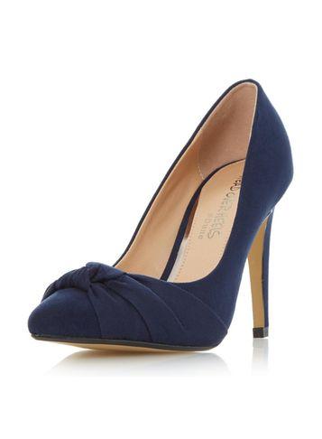 Dorothy Perkins *head Over Heels By Dune Navy Arria High Heel Shoes