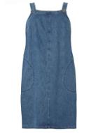 Dorothy Perkins *dp Curve Mid Wash Denim Pinny Dress