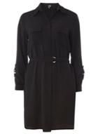 Dorothy Perkins *izabel London Black Shirt Dress