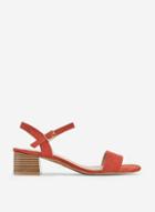 Dorothy Perkins Orange Bright Square Toe Sandals