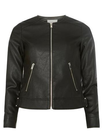 Dorothy Perkins Petite Black Collarless Jacket