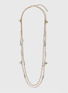 Dorothy Perkins Gold Beaded Multi Row Necklace