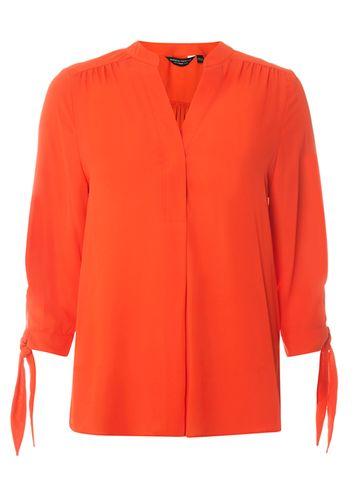 Dorothy Perkins Red Tie Cuff Shirt