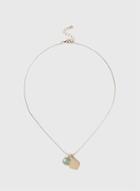 Dorothy Perkins Gold And Pastel Green Semi Precious Necklace