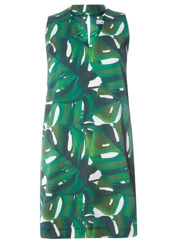 Dorothy Perkins Petite Green Leaf Shift Dress