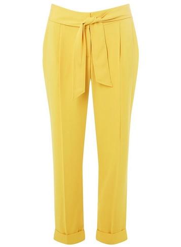 Dorothy Perkins Yellow Tie Tapered Trousers