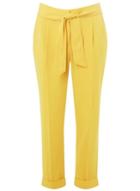 Dorothy Perkins Yellow Tie Tapered Trousers