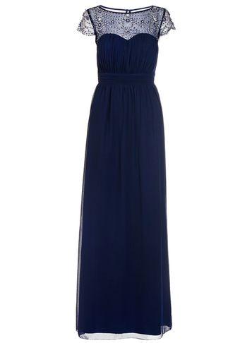 Dorothy Perkins *quiz Navy Embroidered Maxi Dress