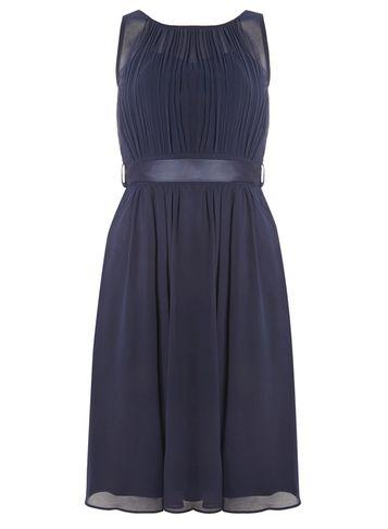 Dorothy Perkins *showcase Tall Navy Beth Prom Dress