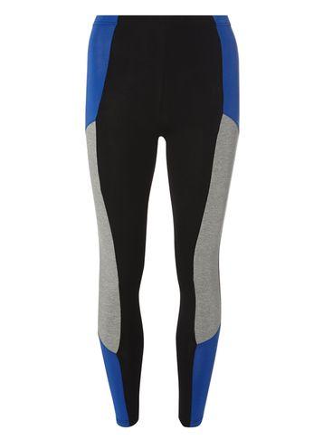 Dorothy Perkins Black And Blue Sporty Leggings