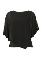 Dorothy Perkins *izabel London Black Gem Sleeve Top