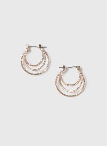 Dorothy Perkins Gold Inner Twist Earrings