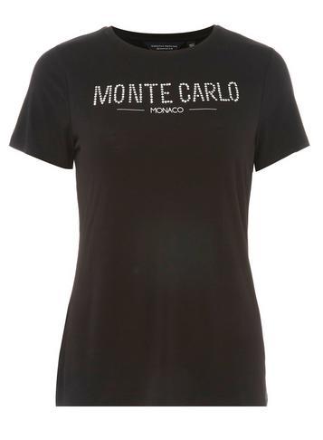 Dorothy Perkins Black 'monte Carlo' Motif Print T-shirt