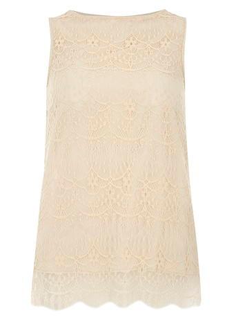 Dorothy Perkins Stone Lace Longline Top