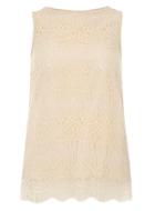 Dorothy Perkins Stone Lace Longline Top