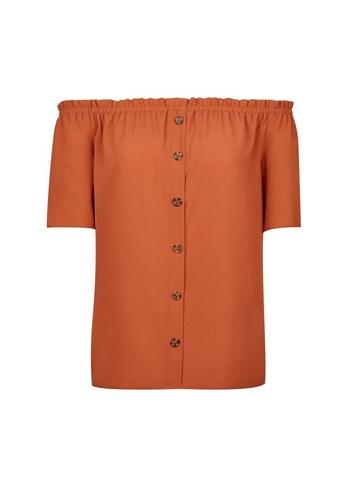 Dorothy Perkins Petite Ginger Bardot Top