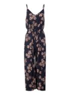 Dorothy Perkins *black Floral Cami Jumpsuit