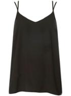 Dorothy Perkins Black Cross Back Piped Camisole Top