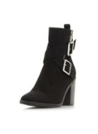 Dorothy Perkins *head Over Heels Black Oblyx Ladies Heeled Ankle Boots