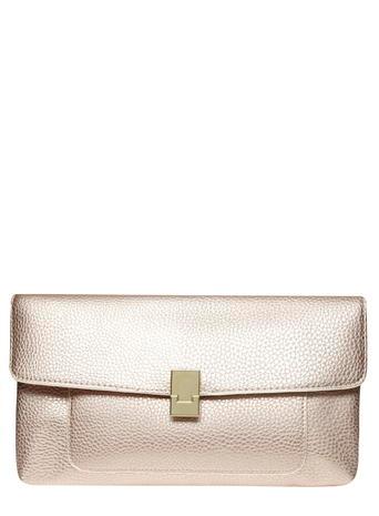 Dorothy Perkins Champagne Pocket Front Clutch Bag