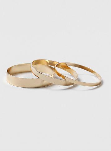 Dorothy Perkins Shiny Gold Bangles Pack