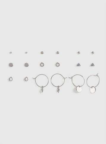 Dorothy Perkins Multipack Silver Resin Earrings