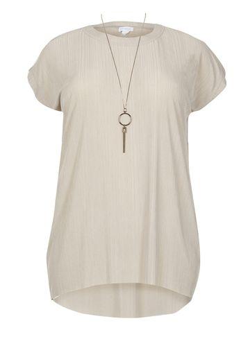 Dorothy Perkins *blue Vanilla Curve Silver Necklace Top