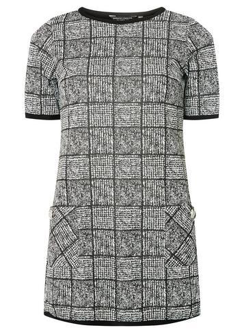 Dorothy Perkins Black Checked Print Tunic