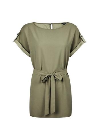 Dorothy Perkins Khaki Tie Waist T-shirt