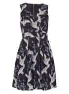 Dorothy Perkins *tenki Navy V-neck Skater Dress