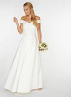 Dorothy Perkins *white Bridal 'valentina' Maxi Dress