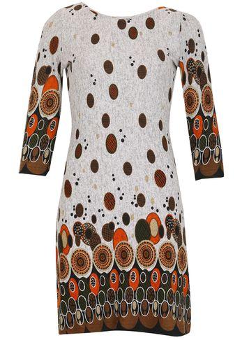 Dorothy Perkins *tenki Grey Geometric Patterned Tunic Dress