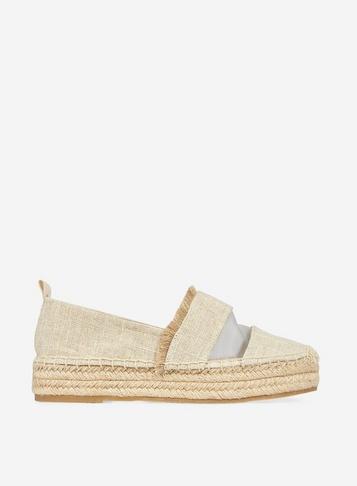 Dorothy Perkins Wide Fit Neutral 'cosmic' Espadrilles
