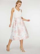 Dorothy Perkins *luxe Pink Jacquard Prom Skirt