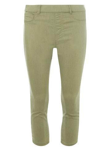 Dorothy Perkins Khaki 'eden' Ultra Soft Crop Jeggings