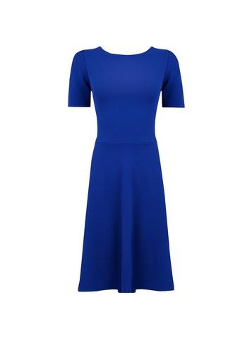Dorothy Perkins *tall Blue Fit And Flare Dress