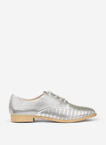 Dorothy Perkins Silver Lanka Lace Up Shoes