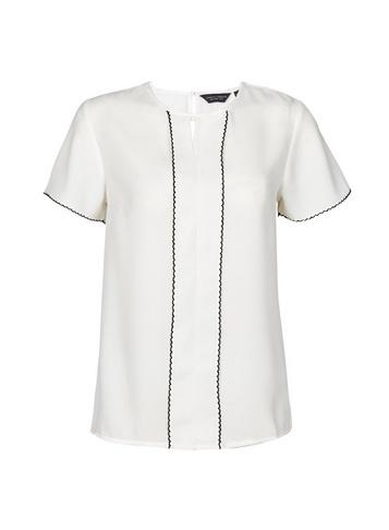 Dorothy Perkins *ivory Trim Top
