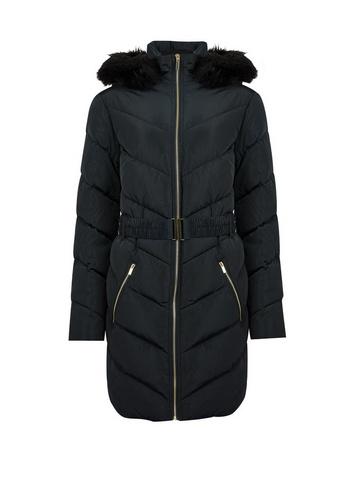 Dorothy Perkins *tall Navy Long Padded Coat