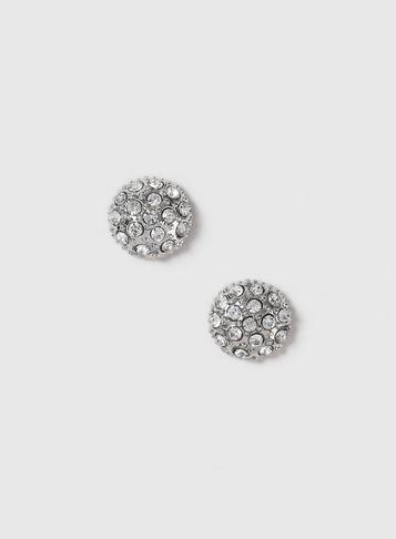 Dorothy Perkins Silver Rhinestone Stud Earrings