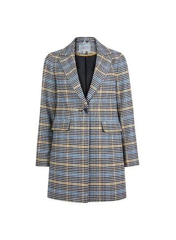 Dorothy Perkins Petite Multi Colour Checked Button Coat