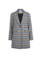 Dorothy Perkins Petite Multi Colour Checked Button Coat