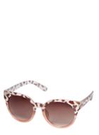 Dorothy Perkins Pink Plastic Round Preppy Sunglasses