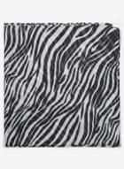Dorothy Perkins Black Zebra Print Silky Scarf