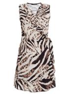 *quiz Multi Colour Zebra Print Wrap Dress