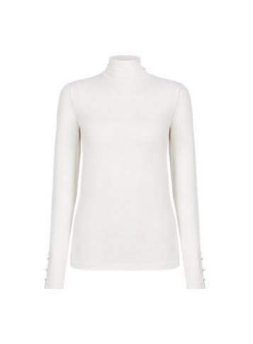 Dorothy Perkins Ivory Plain Roll Neck Top